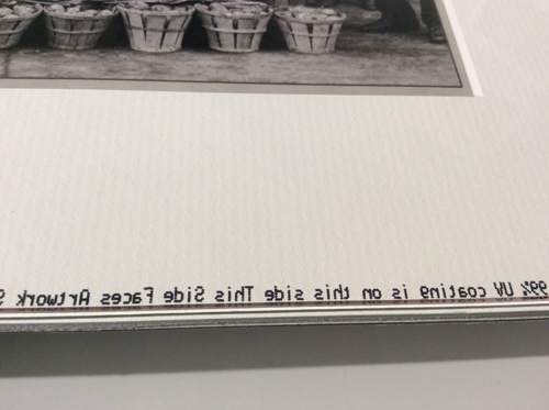 Front of the conservation frame at Old Town Photo