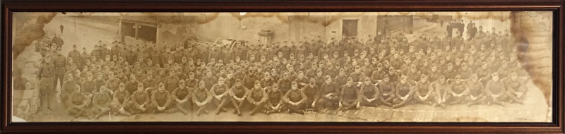 Panoramic military photo restoration